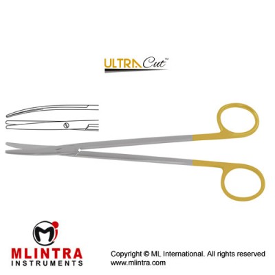 UltraCut™ TC Metzenbaum Dissecting Scissor Curved Stainless Steel, 18 cm - 7"